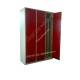 VESTIAR COMPARTIMENTAT CU 3 USI ROSU 1200X450X1800H mm